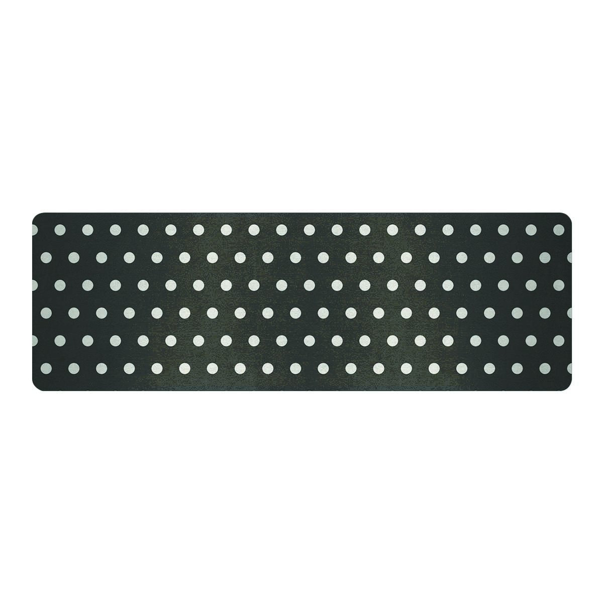 Black Tiny Polka Dot Thin Yoga Mat-grizzshop