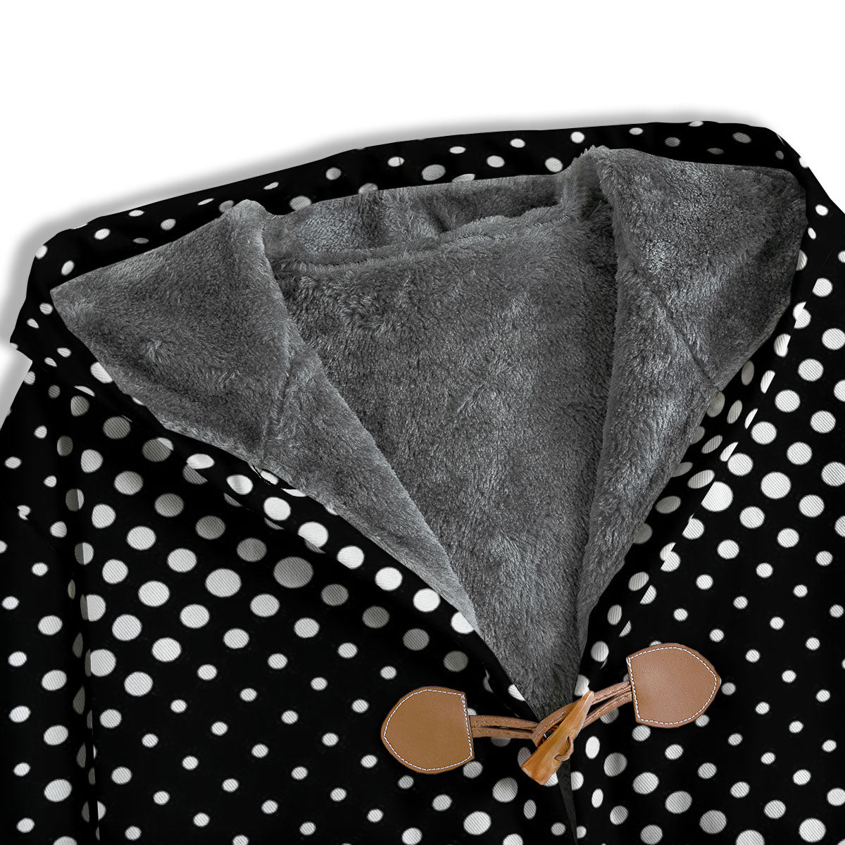 Black White Polka Dots Skull Print Men's Windbreaker Jacket-grizzshop