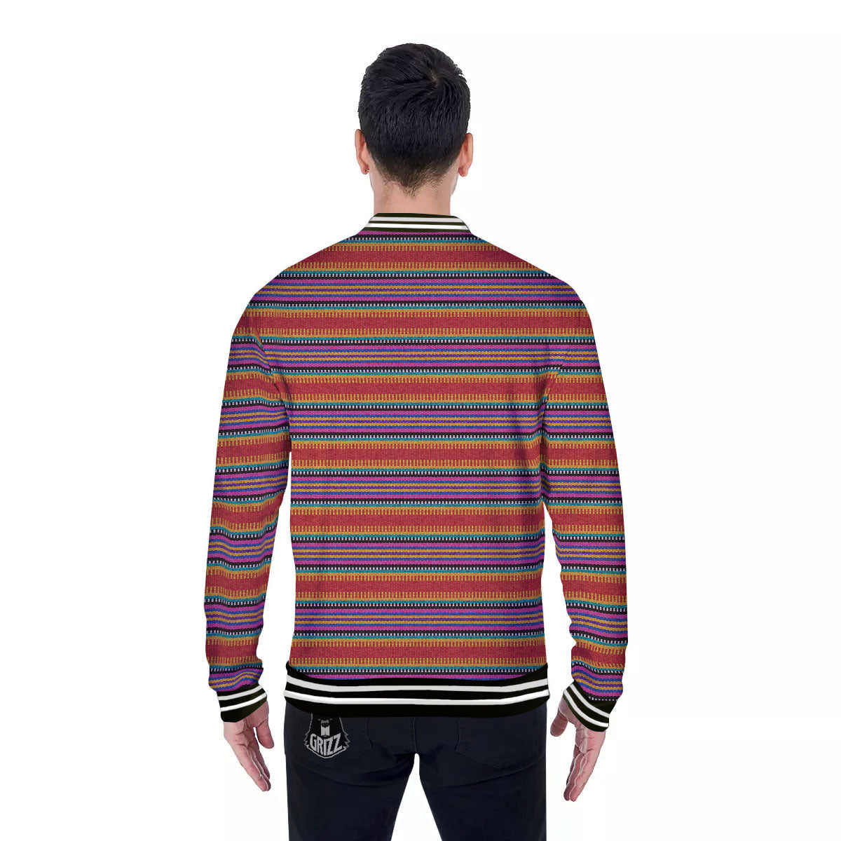 Blanket Ethnic Mexican Print Pattern Baseball Jacket-grizzshop