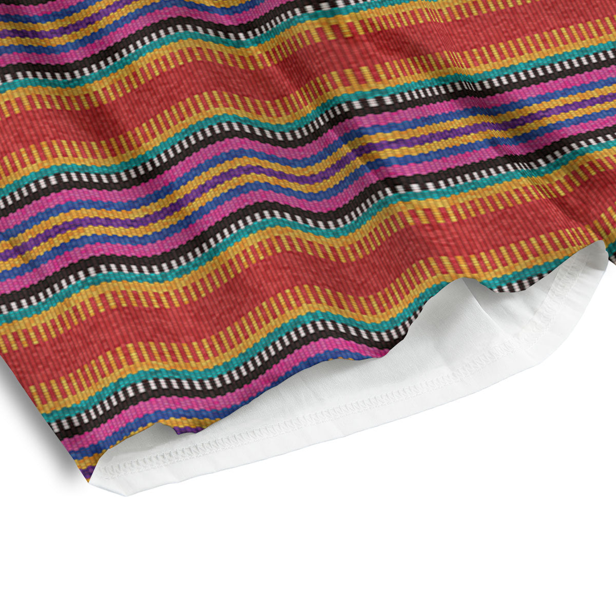 Blanket Mexican Striped Print Pattern Men's Athletic Shorts