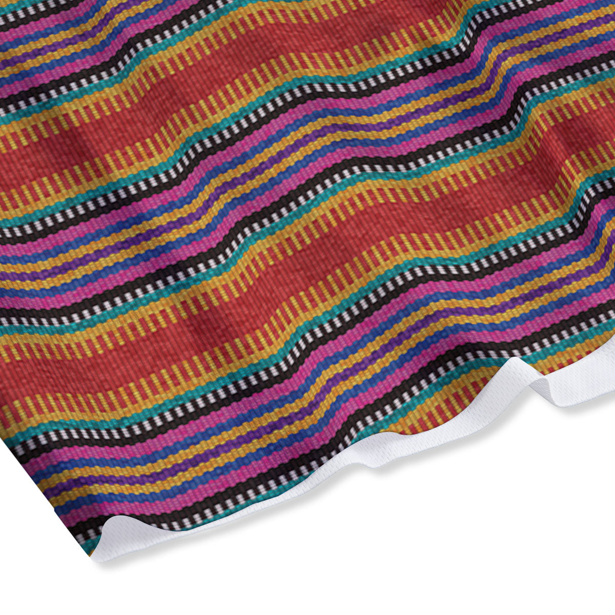 Blanket Ethnic Mexican Print Pattern Mesh Shorts