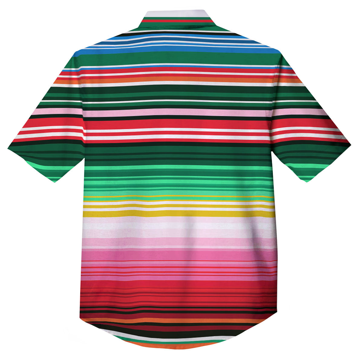Blanket Mexican Serape Print Pattern Button Up Shirt-grizzshop