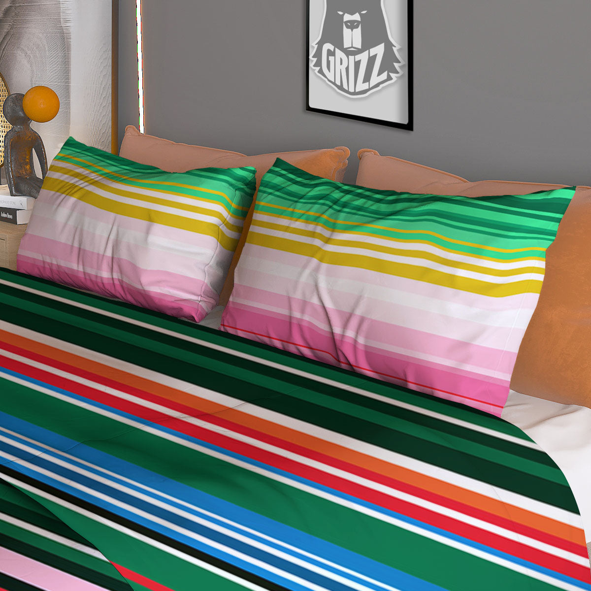 Blanket Mexican Serape Print Pattern Duvet Cover Bedding Set