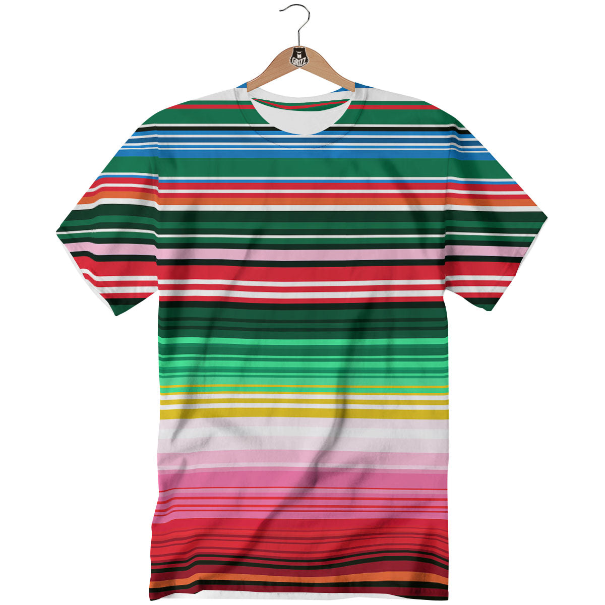 Pattern Print Baja Mexican Blanket Serape Women Casual Bomber Jacket main image 0