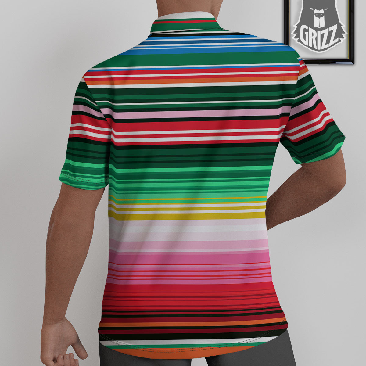 Blanket Mexican Serape Print Pattern Untucked Shirts-grizzshop