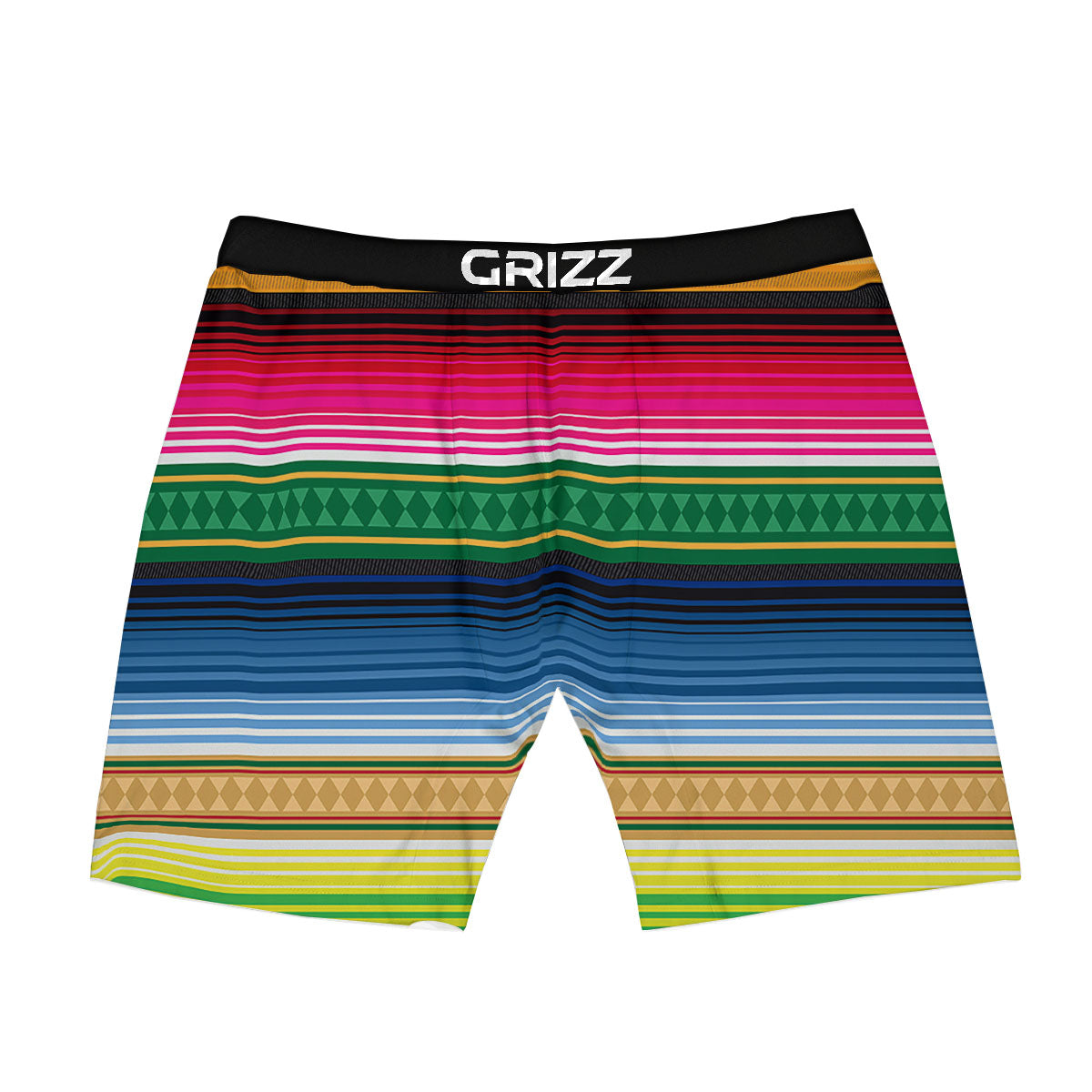 Blanket Mexican Striped Print Pattern Boxer Briefs-grizzshop