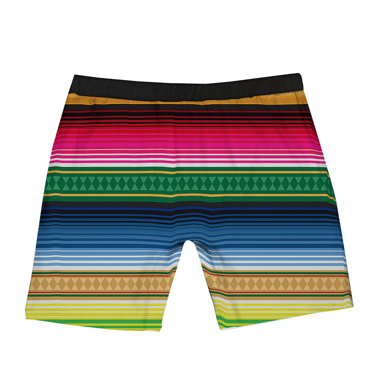 Blanket Mexican Striped Print Pattern Boxer Briefs-grizzshop