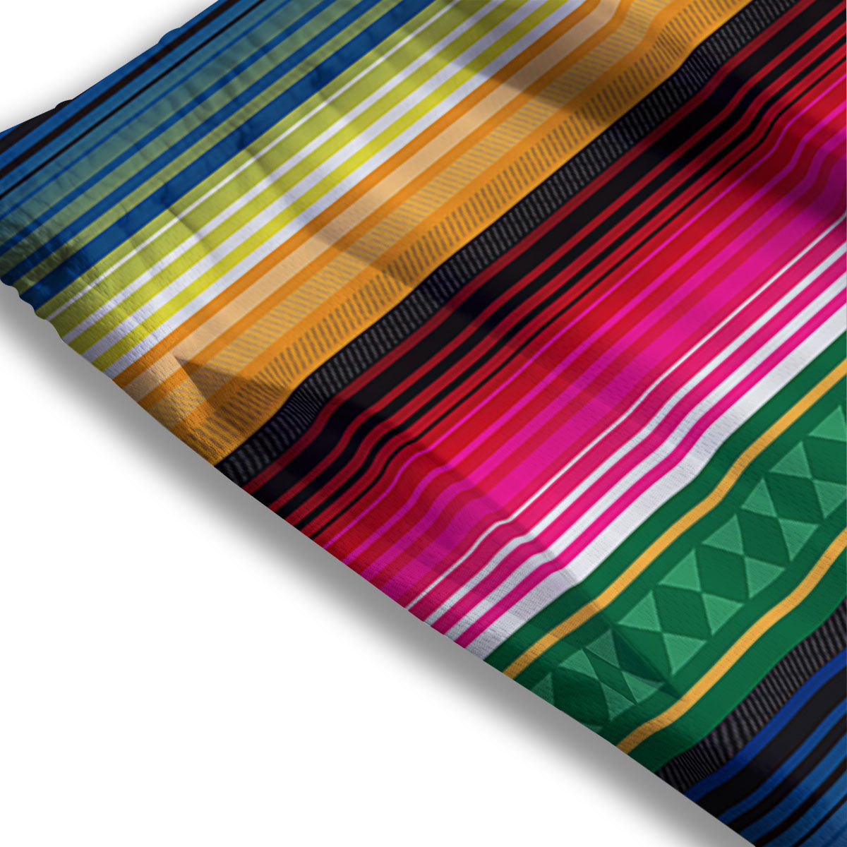 Blanket Mexican Striped Print Pattern Mesh Shorts