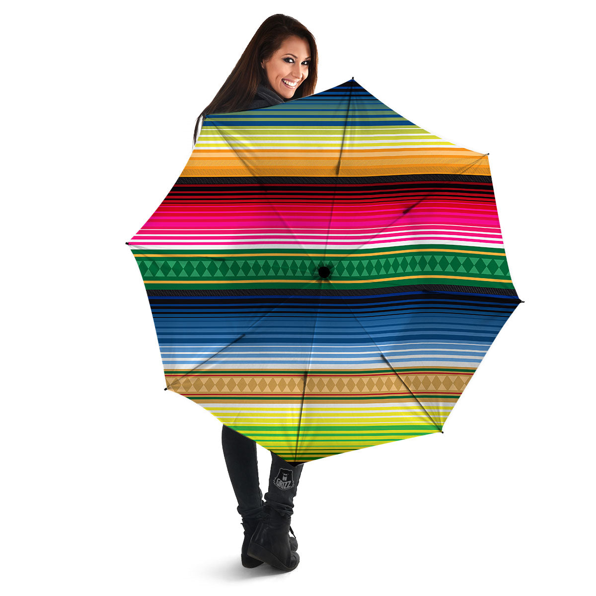 Blanket Mexican Striped Print Pattern Umbrella-grizzshop