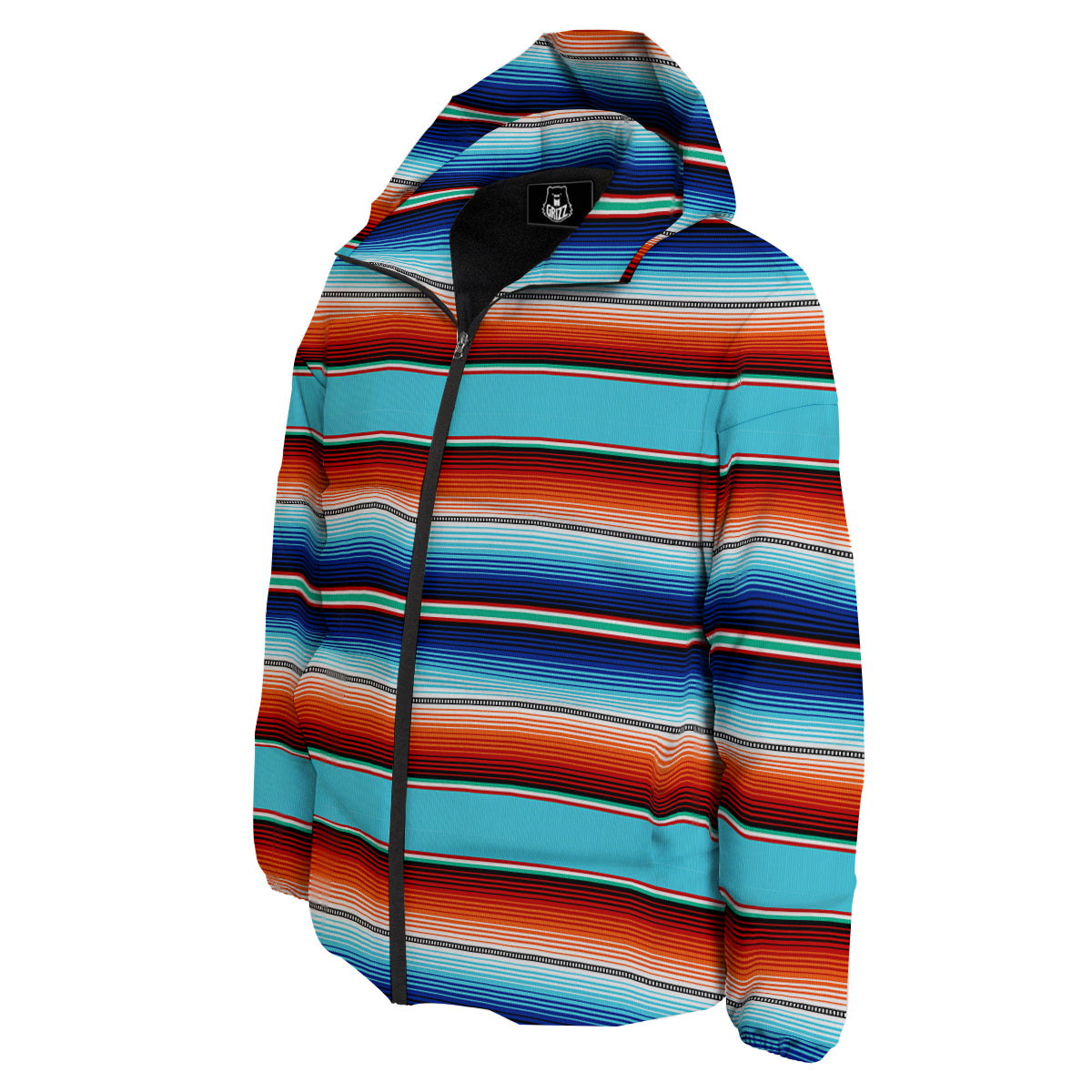 Blanket Mexican Vintage Print Pattern Down Jacket-grizzshop