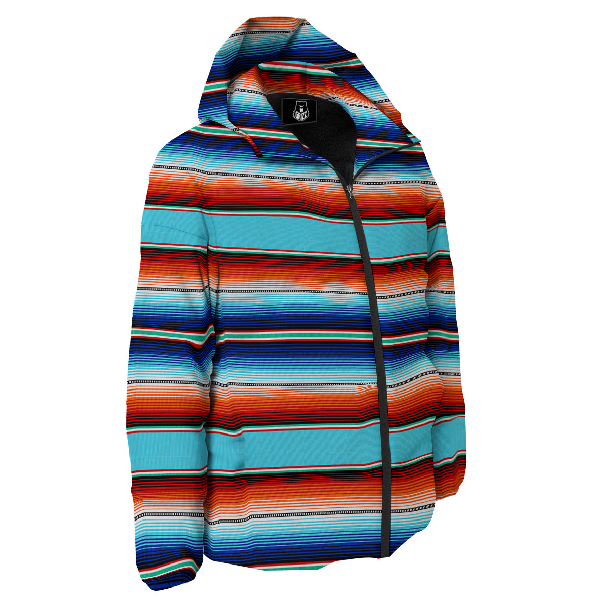 Blanket Mexican Vintage Print Pattern Down Jacket-grizzshop