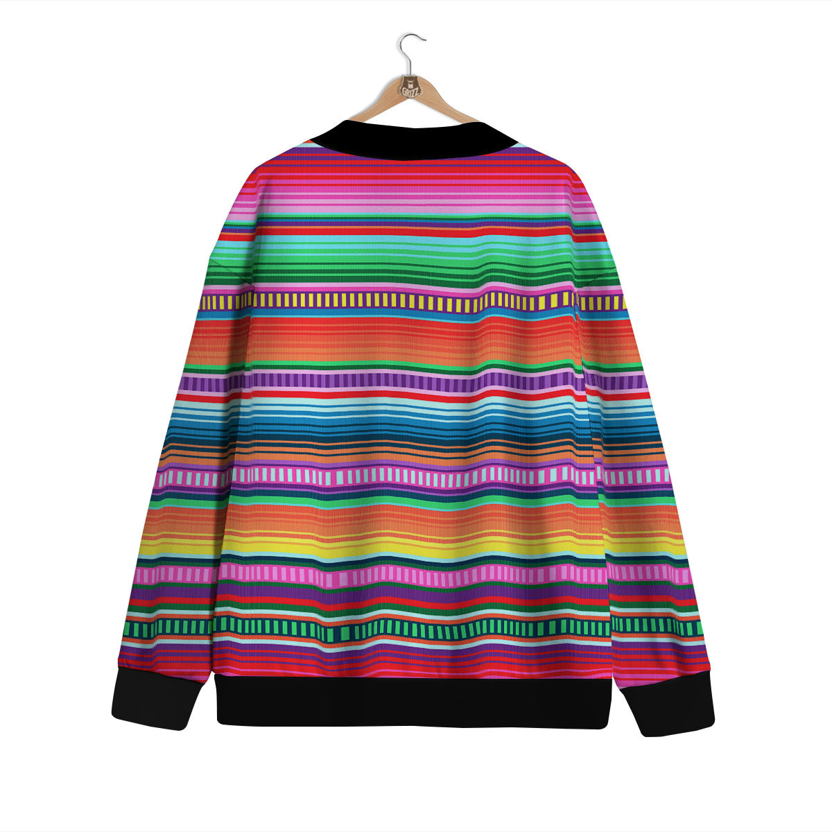Blanket Stripe Ethnic Serape Print Cardigan-grizzshop