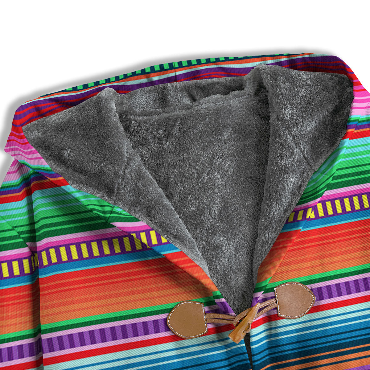 Blanket Stripe Ethnic Serape Print Men's Windbreaker Jacket-grizzshop
