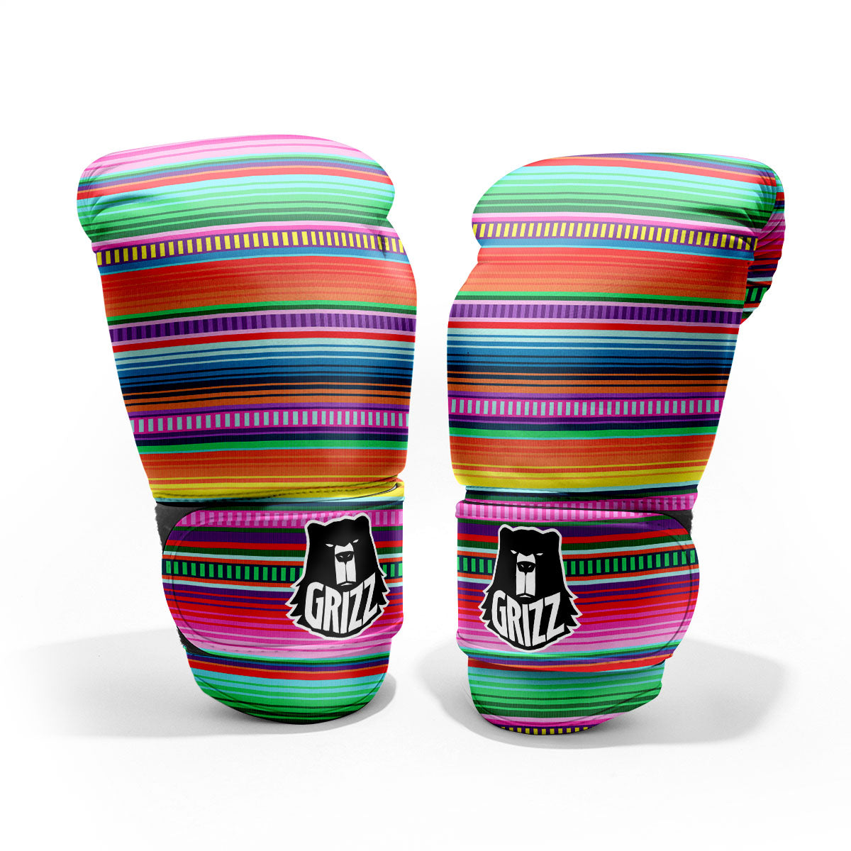 Blanket Stripe Ethnic Serape Print Pro Boxing Glove