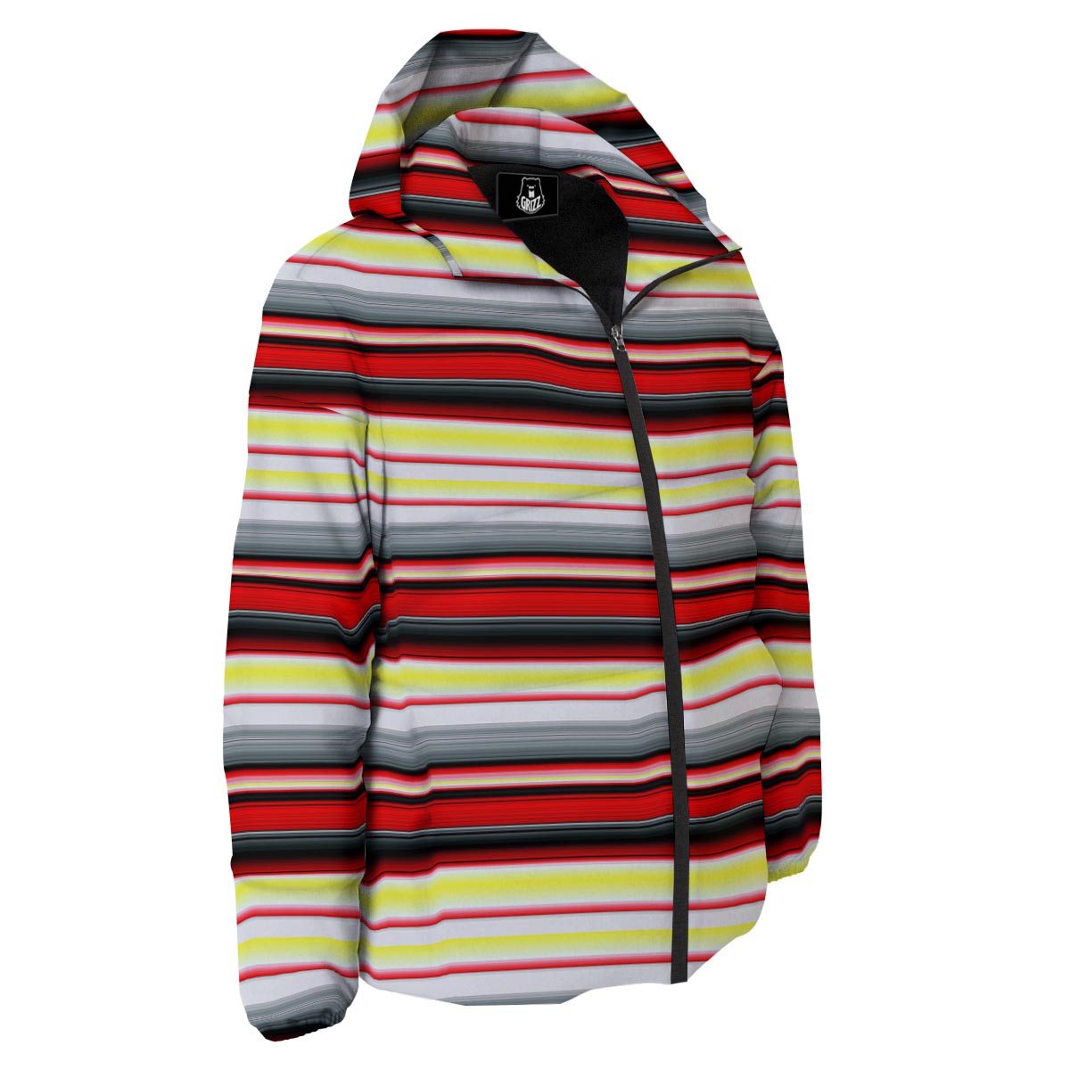Blanket Stripe Tribal Serape Print Pattern Down Jacket-grizzshop