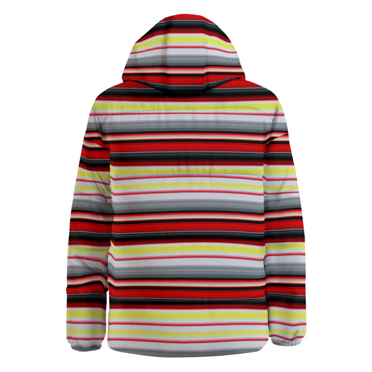 Blanket Stripe Tribal Serape Print Pattern Down Jacket-grizzshop