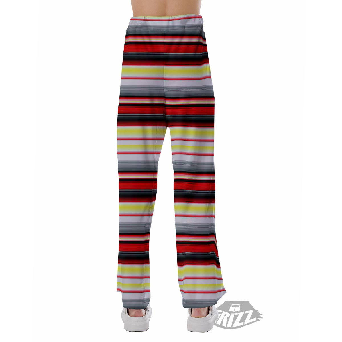 Blanket Stripe Tribal Serape Print Pattern Pajama Pants-grizzshop
