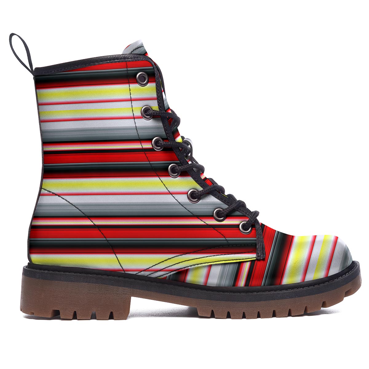 Blanket Stripe Tribal Serape Print Pattern Work Boots-grizzshop