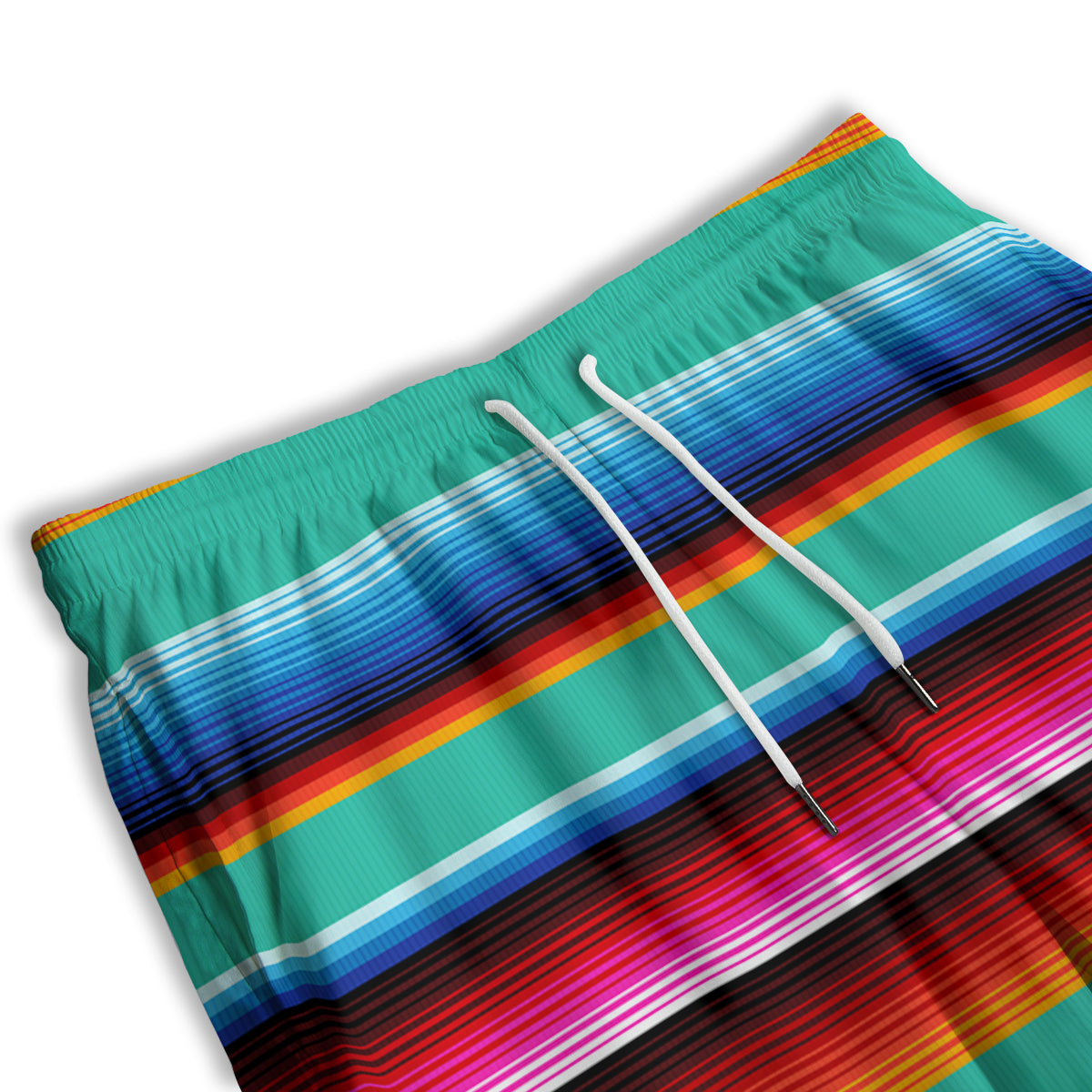 Blanket Stripes Cinco De Mayo Print Men's Athletic Shorts