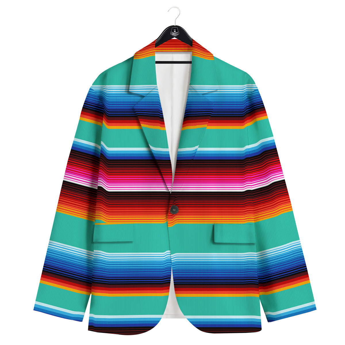 Blanket Stripes Cinco De Mayo Print Men's Sport Coat-grizzshop