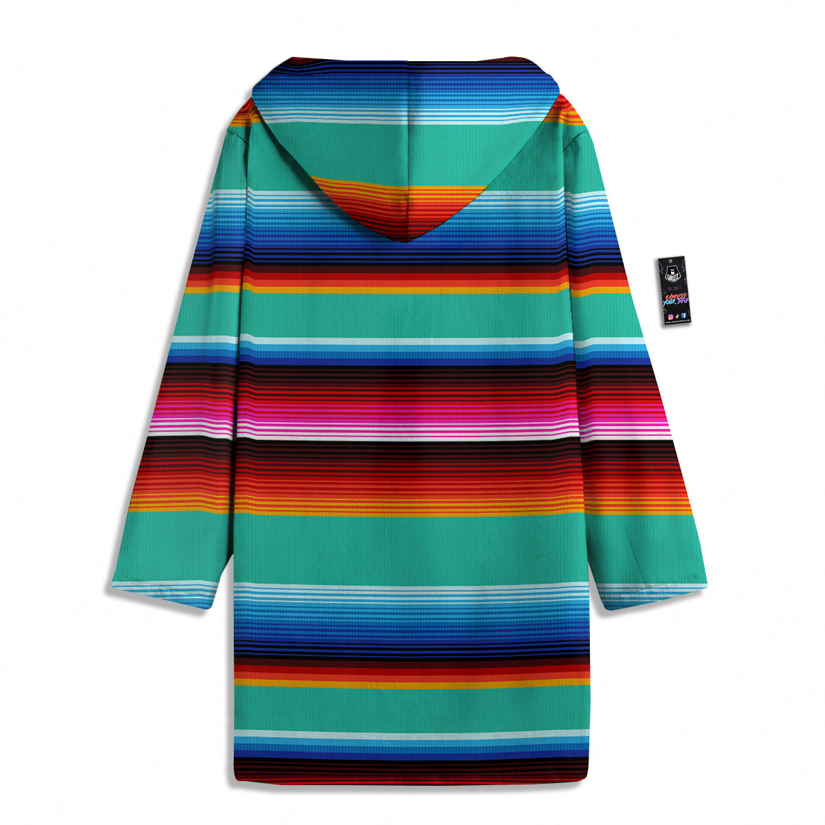 Blanket Stripes Cinco De Mayo Print Men's Windbreaker Jacket-grizzshop