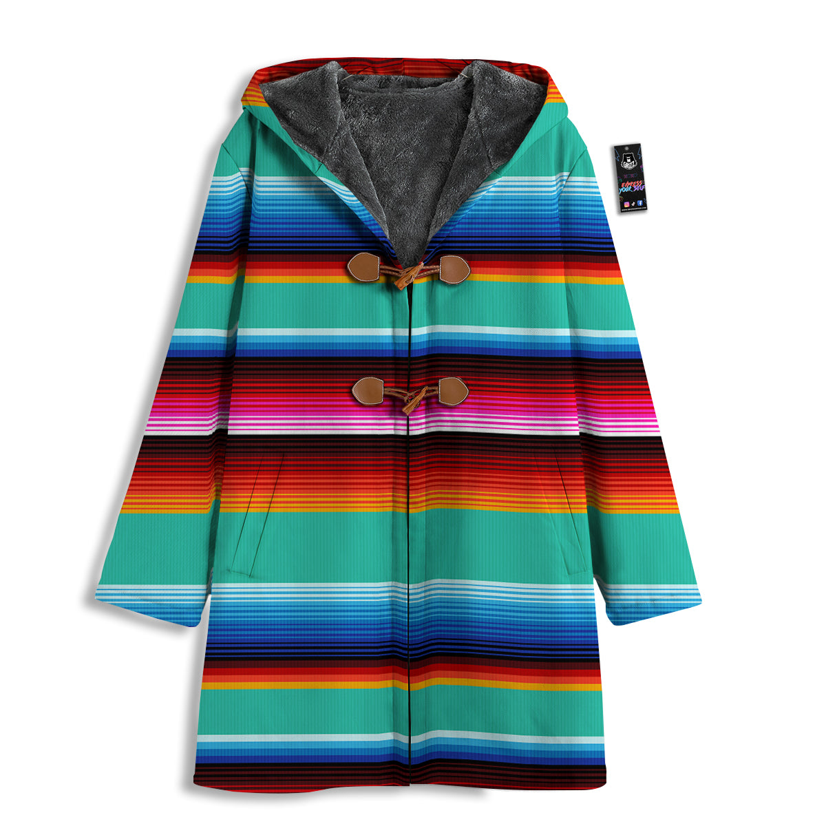 Blanket Stripes Cinco De Mayo Print Men's Windbreaker Jacket-grizzshop