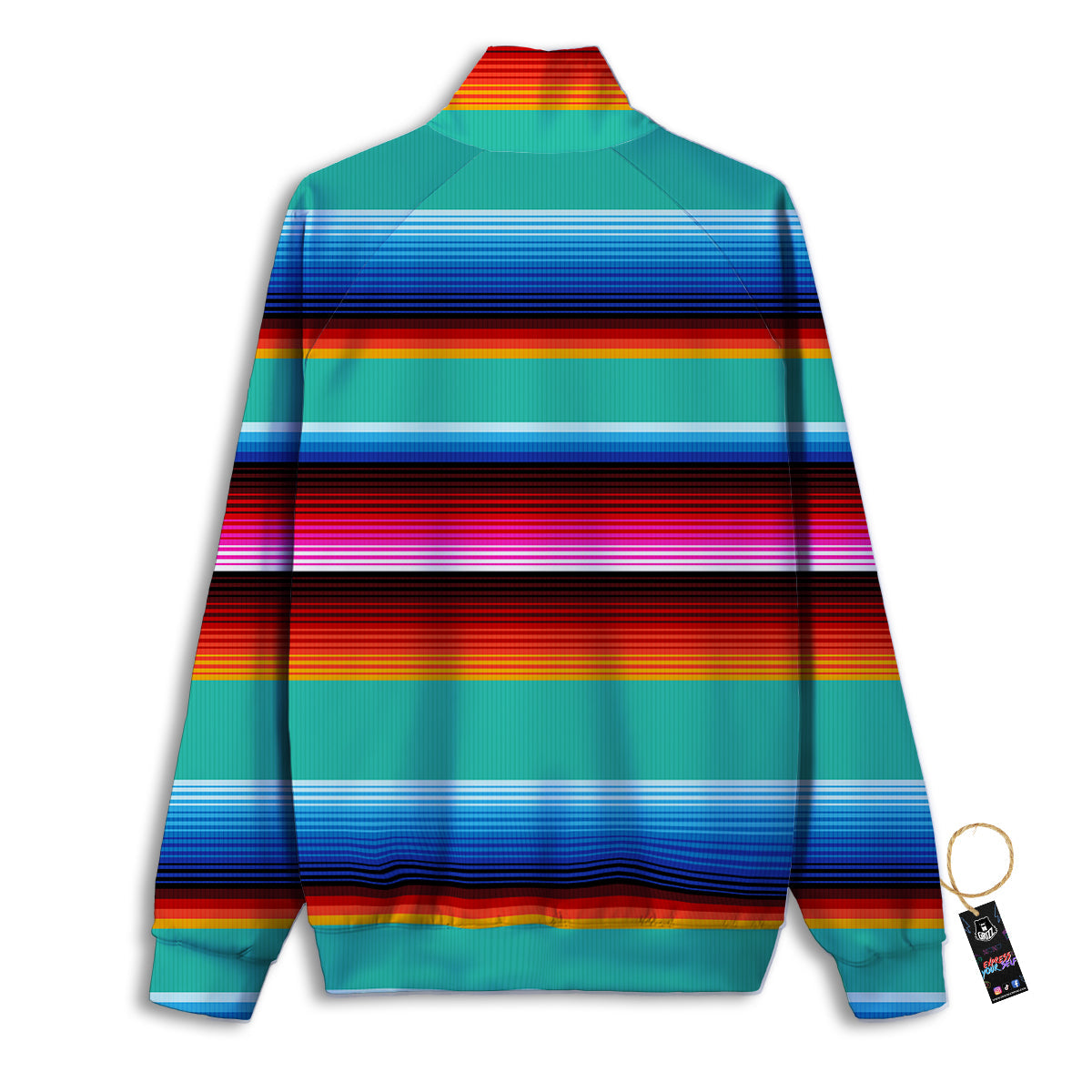 Blanket Stripes Cinco De Mayo Print Track Jacket-grizzshop