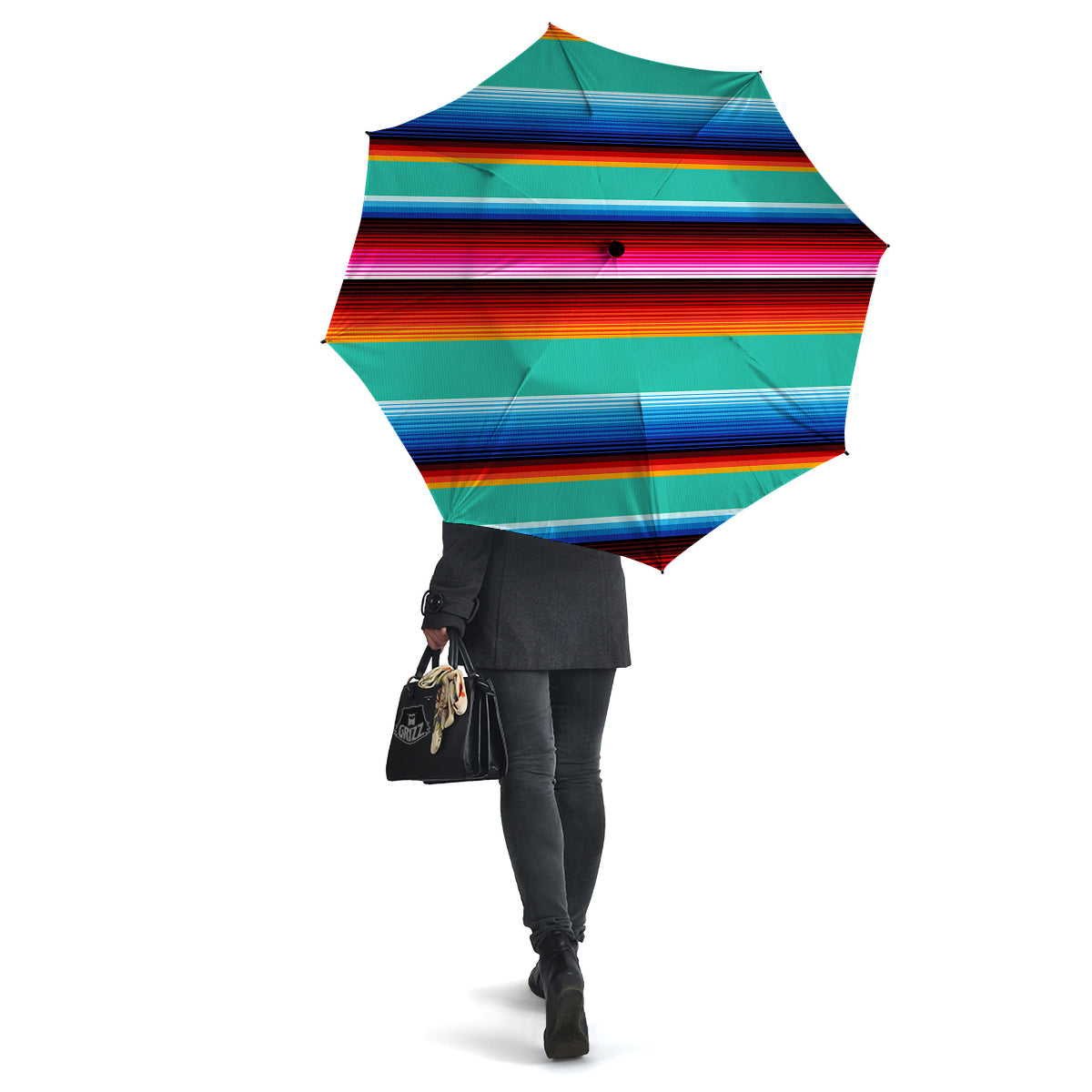 Blanket Stripes Cinco De Mayo Print Umbrella-grizzshop
