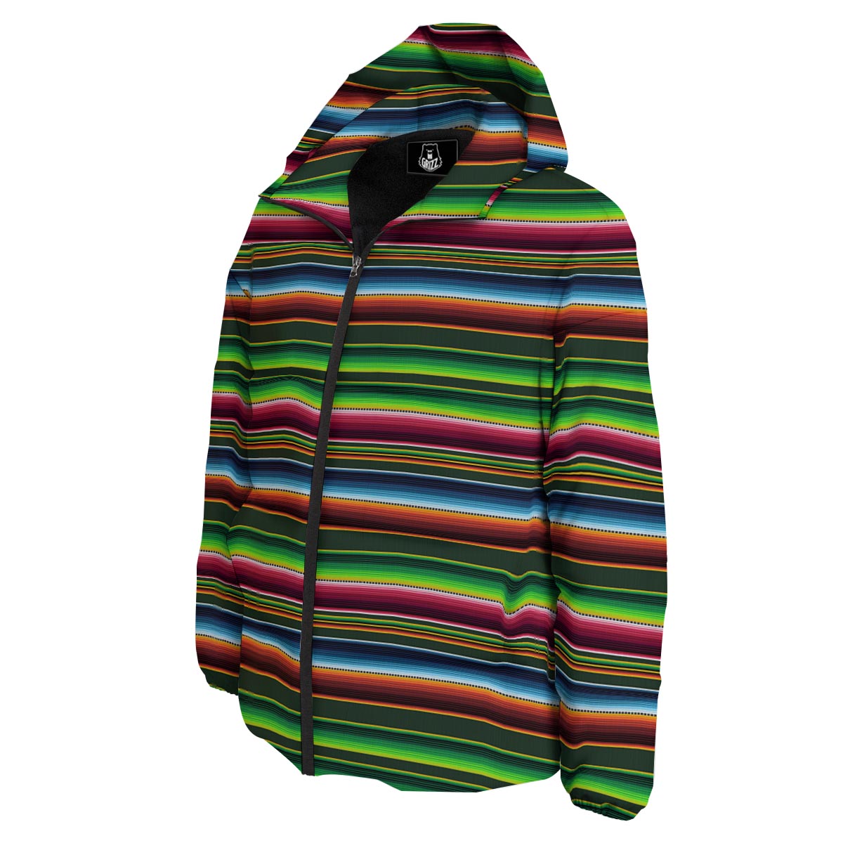 Blanket Tribal Mexican Print Pattern Down Jacket-grizzshop