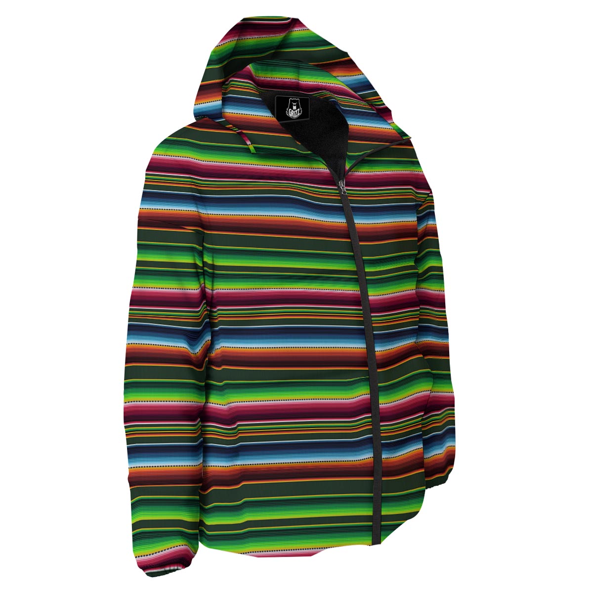 Blanket Tribal Mexican Print Pattern Down Jacket-grizzshop