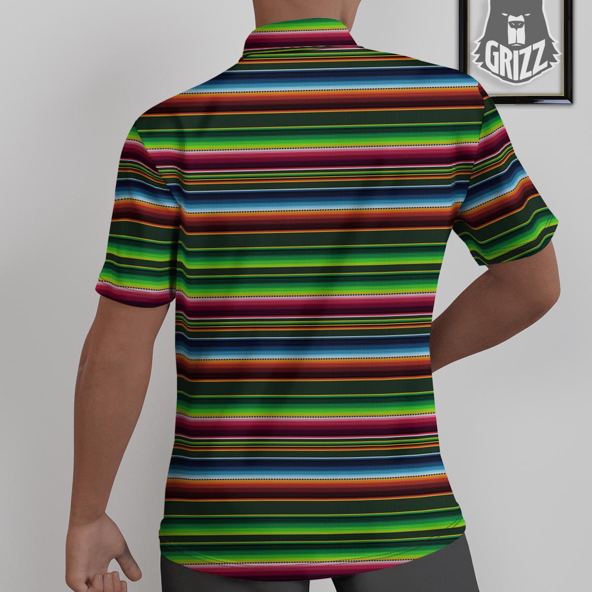 Blanket Tribal Mexican Print Pattern Untucked Shirts-grizzshop