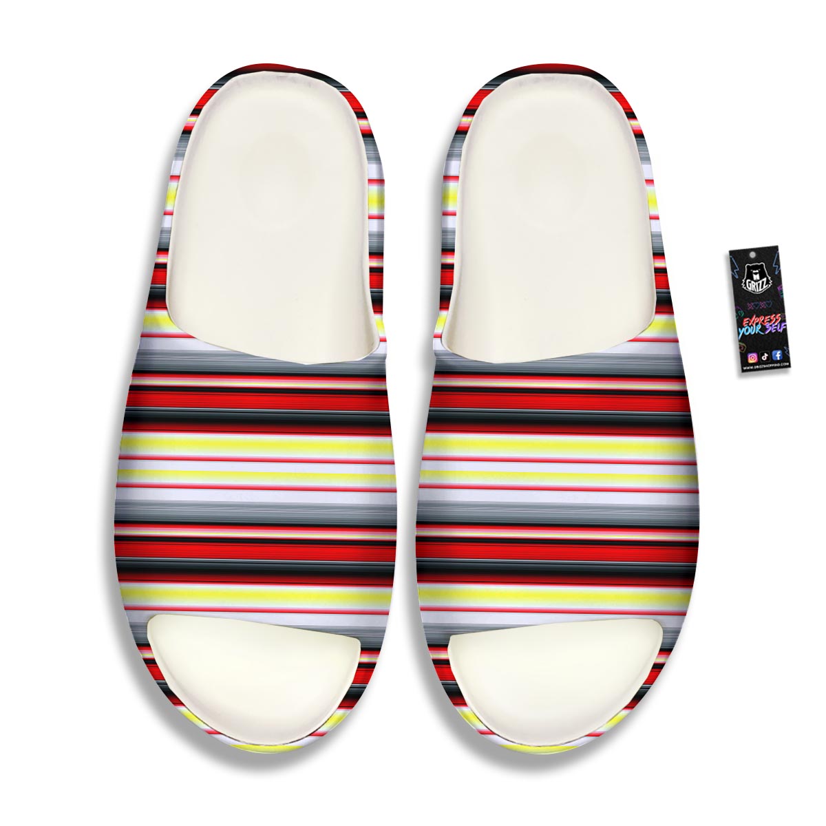 Blanket Stripe Tribal Serape Print Pattern Sandals-grizzshop