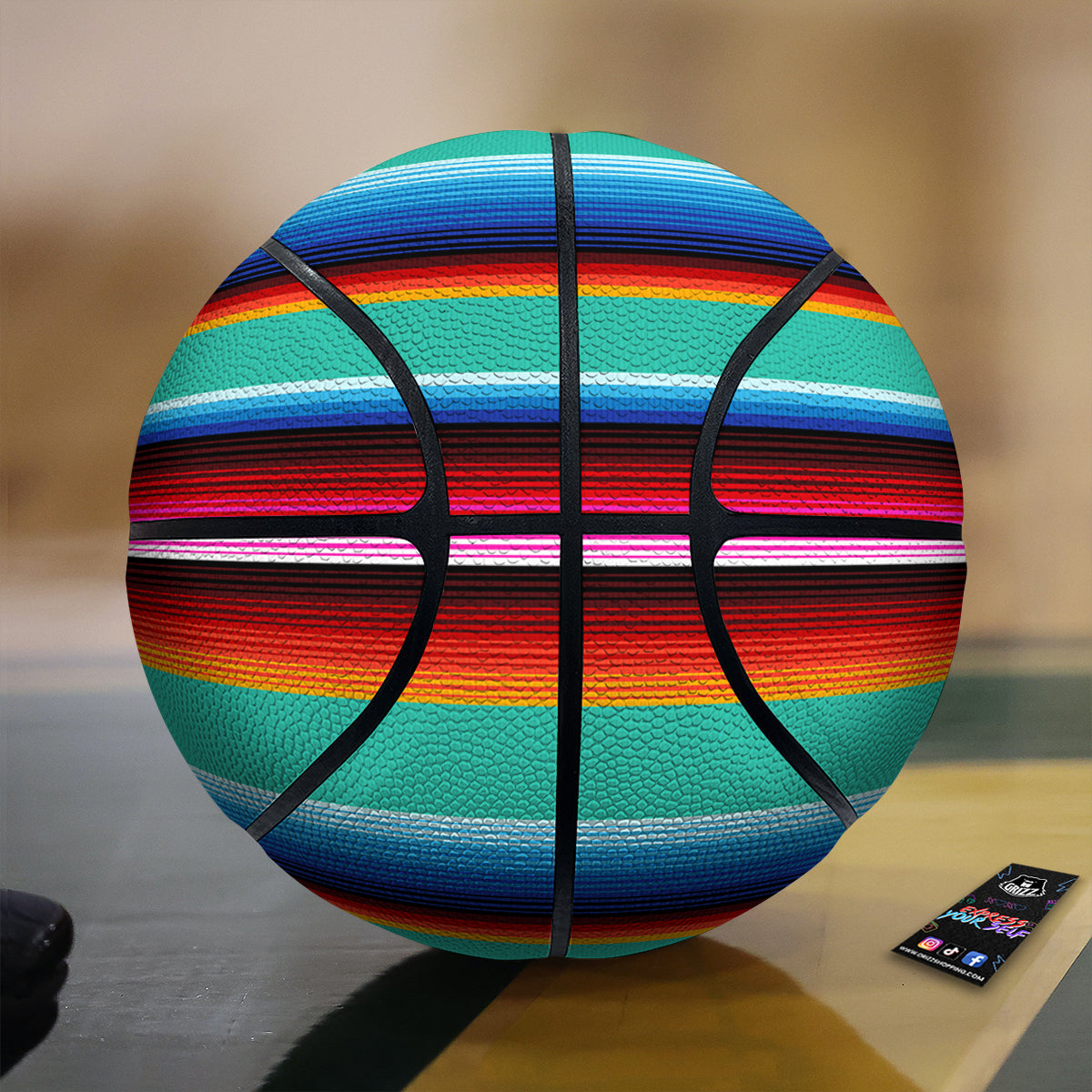 Blanket Stripes Cinco De Mayo Print Basketball