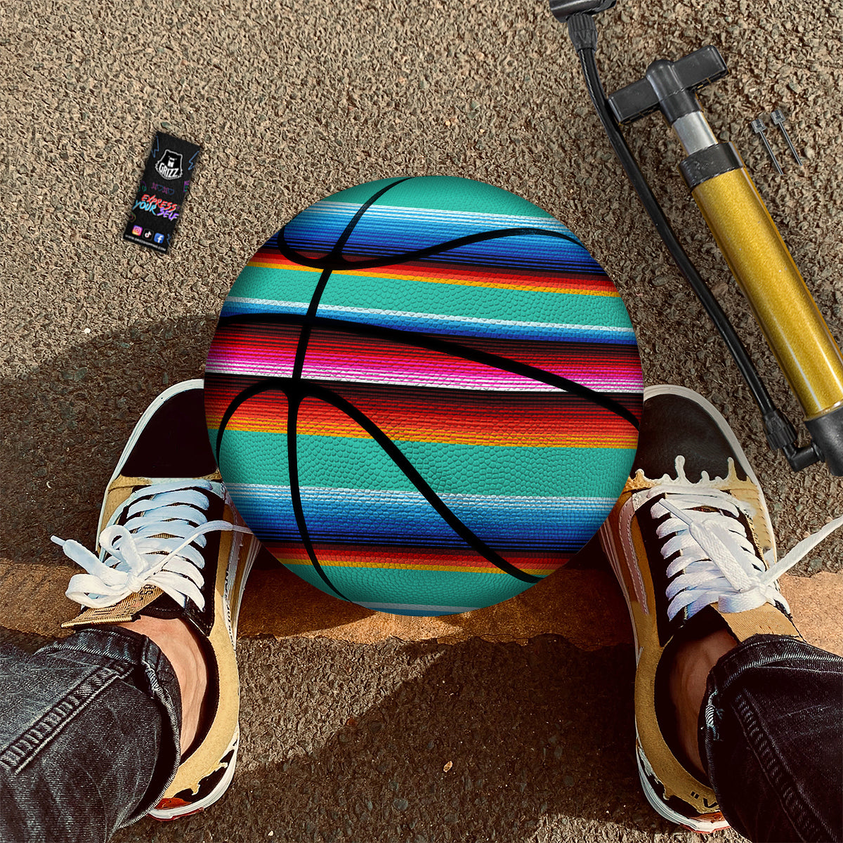 Blanket Stripes Cinco De Mayo Print Basketball