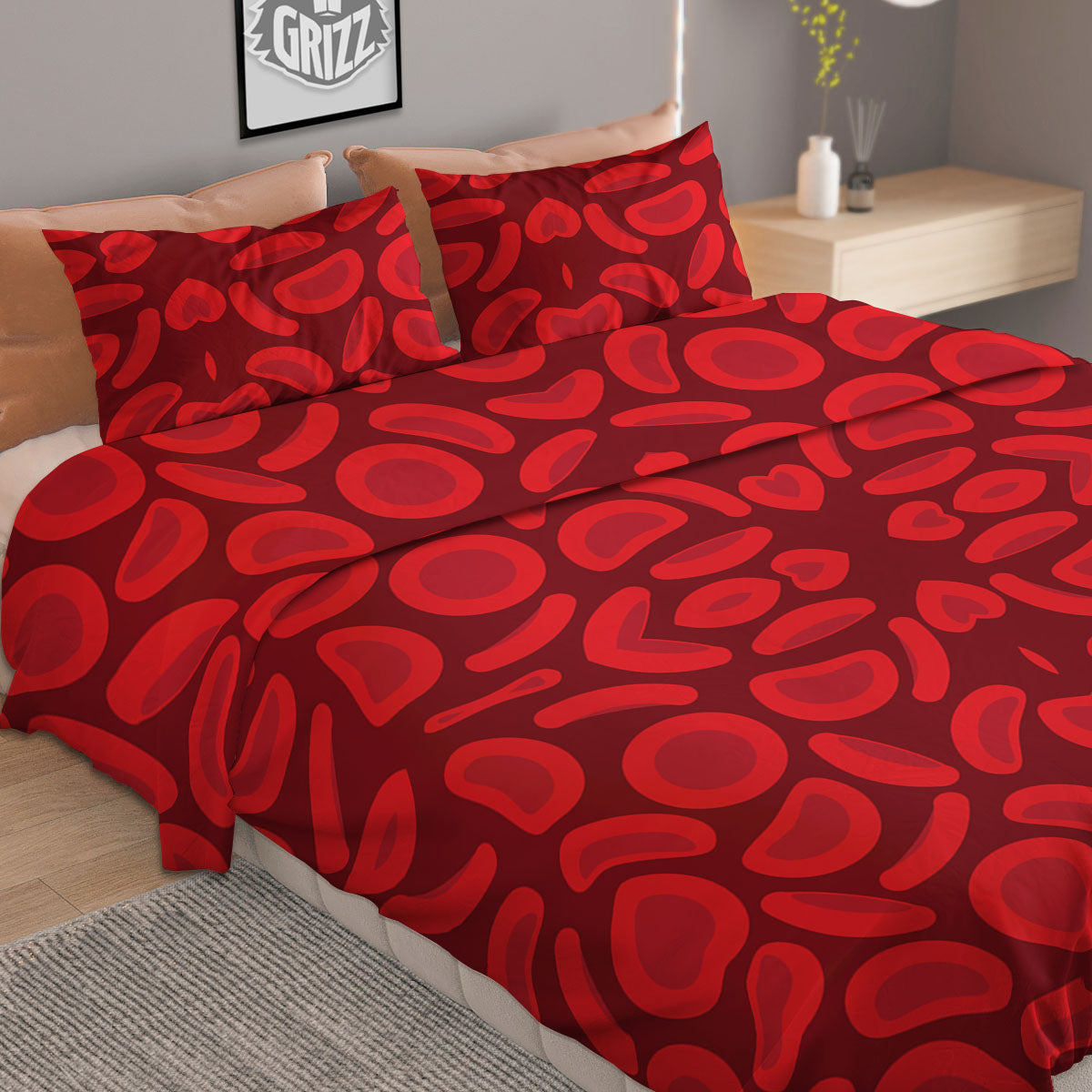 Banana Zigzag Print Pattern Duvet Cover Bedding Set