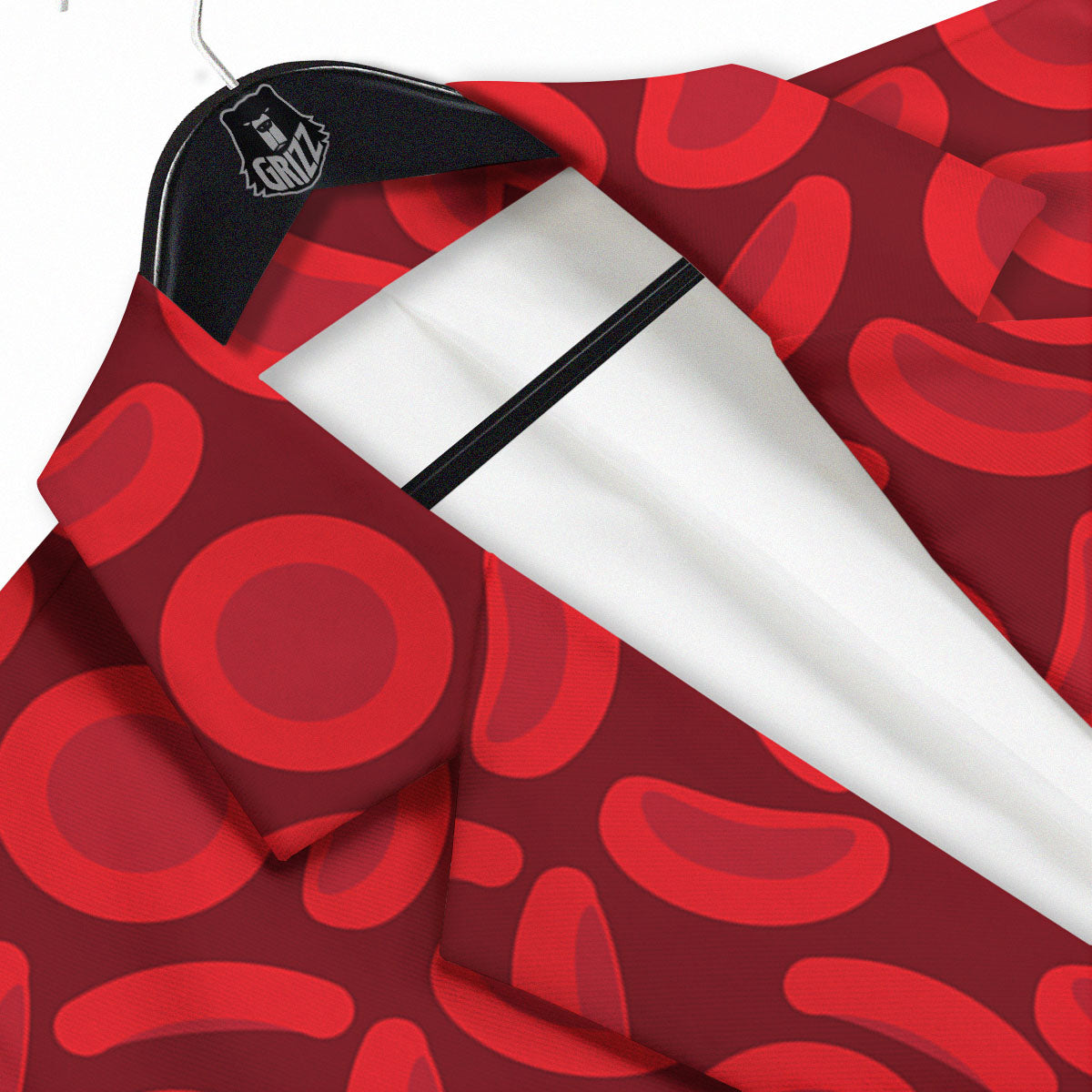 Blood Cells Red Print Pattern Men's Sport Coat-grizzshop