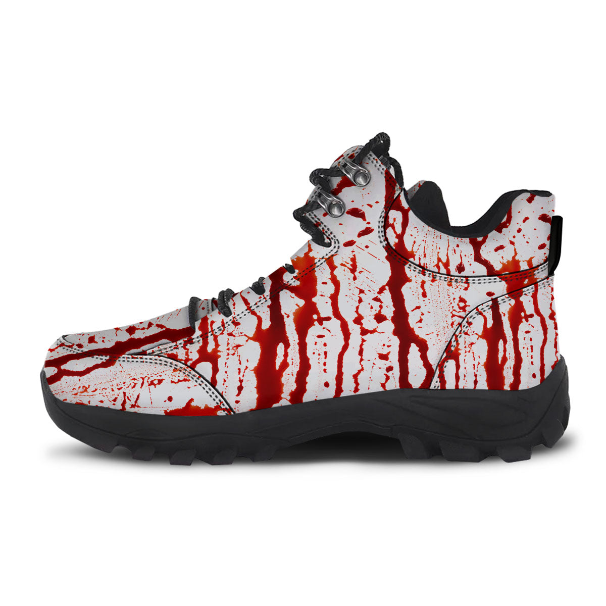 Blood Drip Print Hiking Shoes-grizzshop
