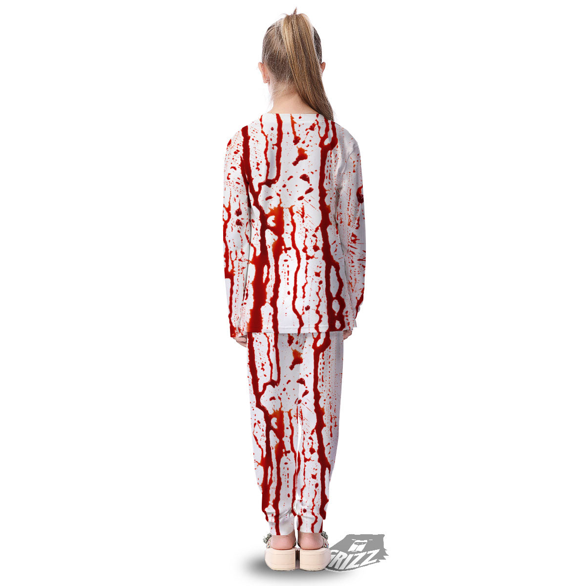 Blood Drip Print Kid's Pajamas-grizzshop