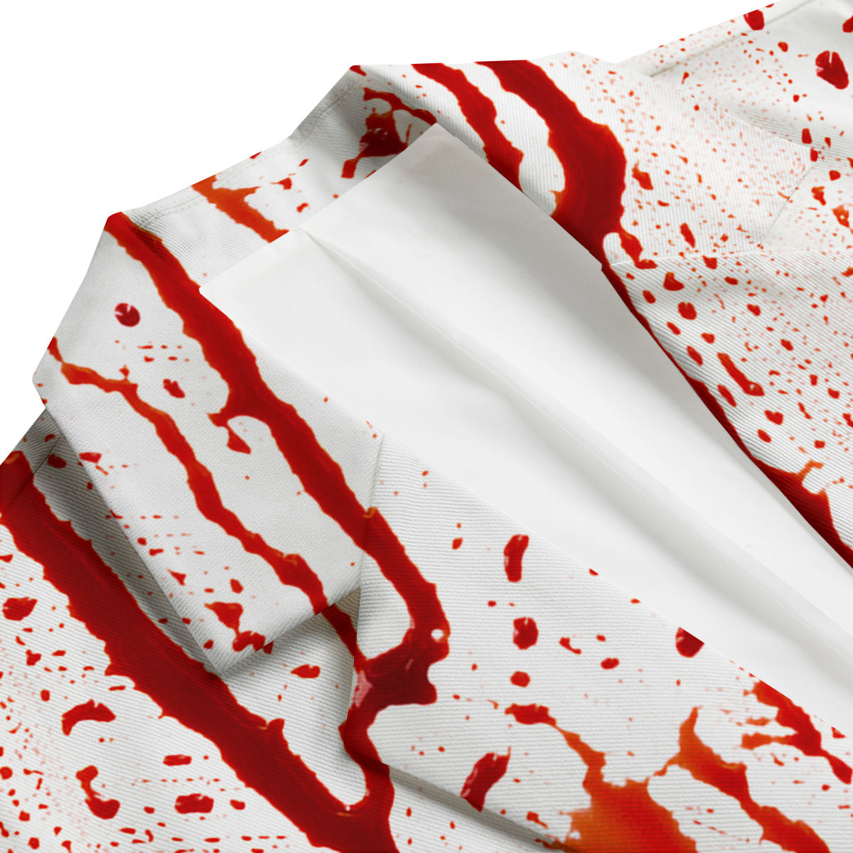 Blood Drip Print Men's Blazer-grizzshop