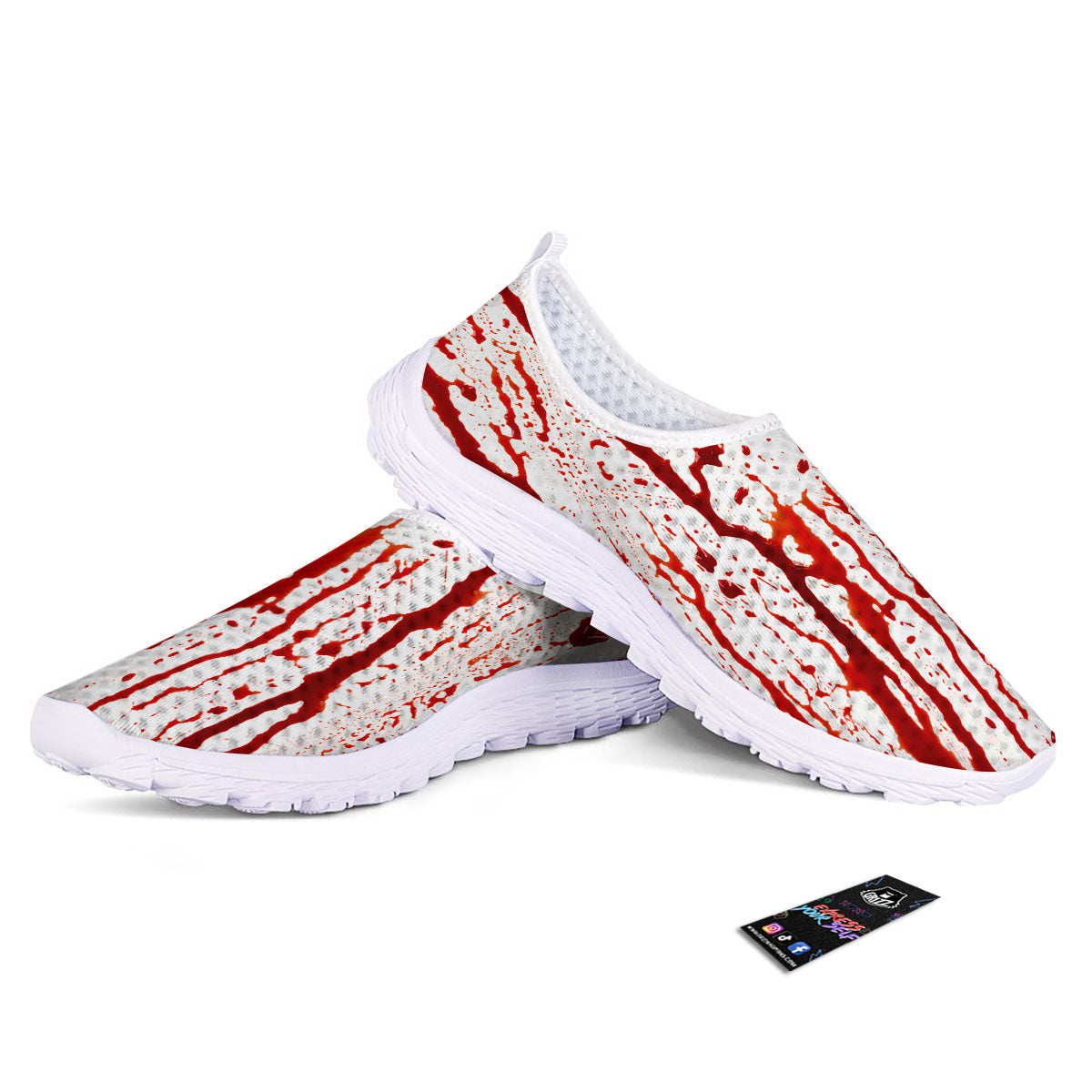 Blood Drip Print Nurse Shoes-grizzshop