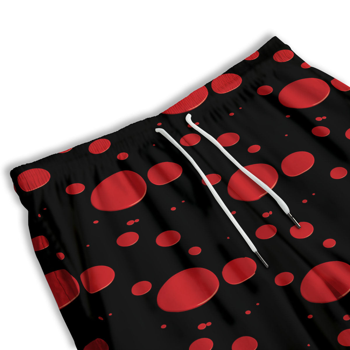 Blood Drop Red Print Pattern Men's Athletic Shorts