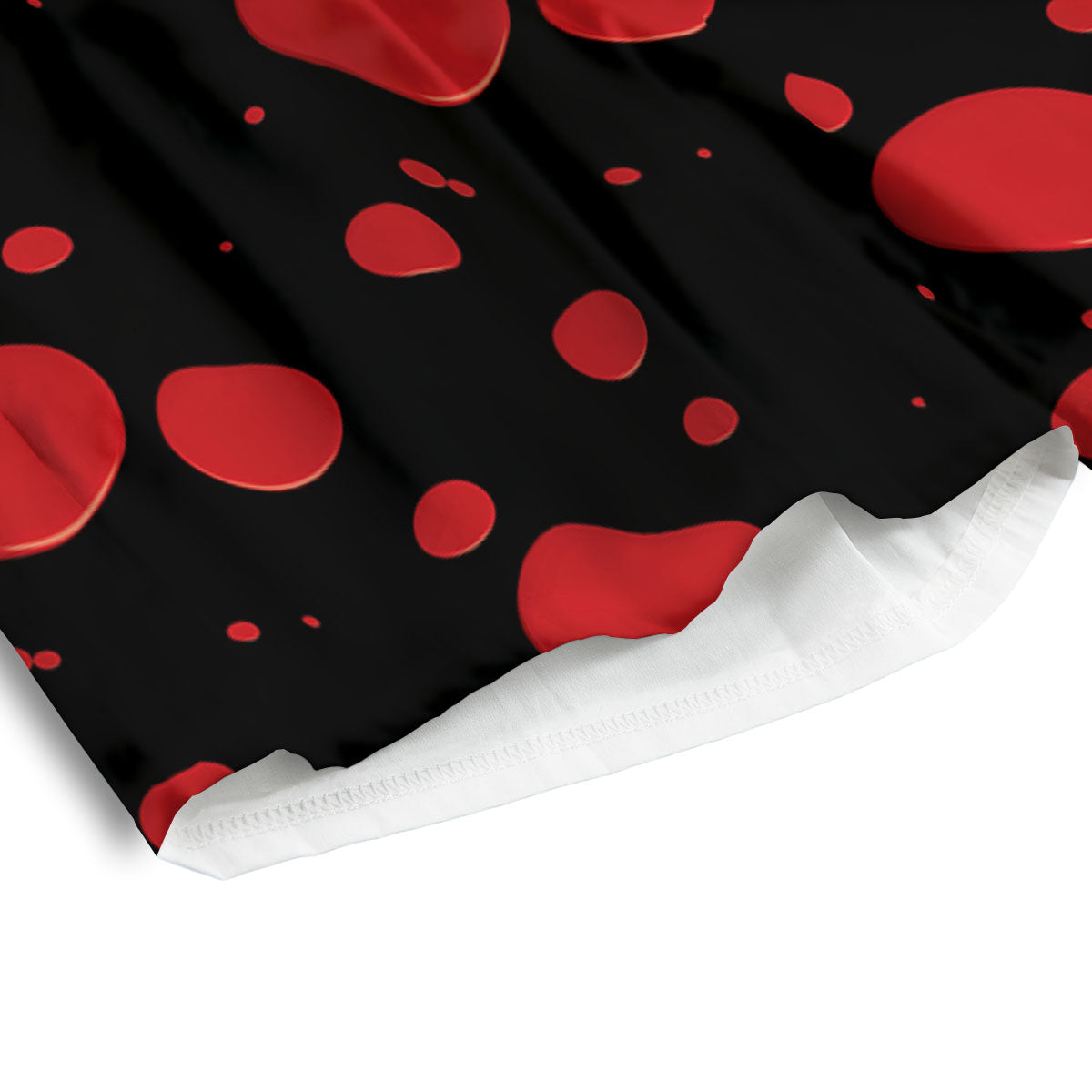 Blood Drop Red Print Pattern Men's Athletic Shorts