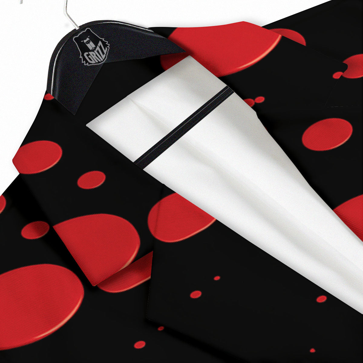 Blood Drop Red Print Pattern Men's Sport Coat-grizzshop