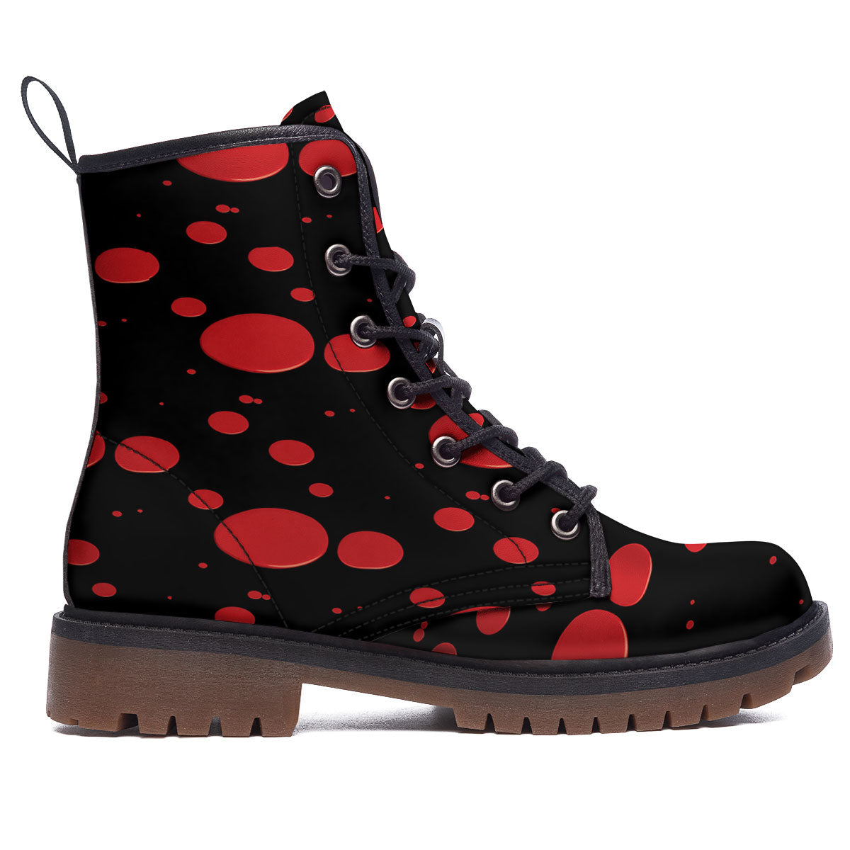 Blood Drop Red Print Pattern Work Boots-grizzshop