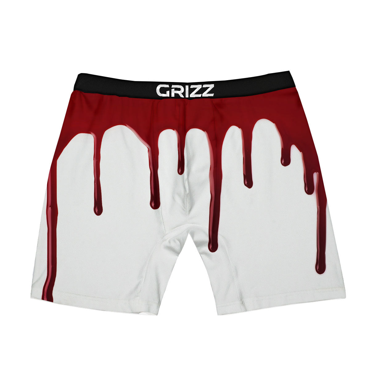 Blood Flowing Red Print Boxer Briefs-grizzshop