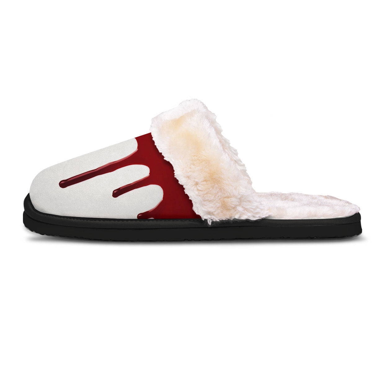 Blood Flowing Red Print Slippers-grizzshop