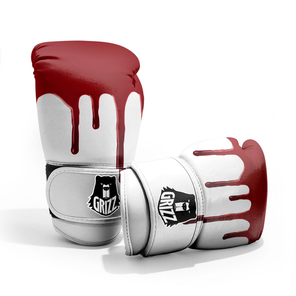 Blood Flowing Red Print Pro Boxing Glove