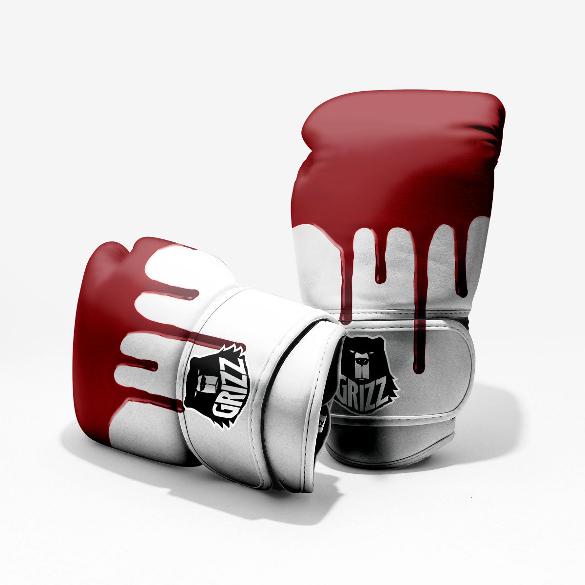 Blood Flowing Red Print Pro Boxing Glove