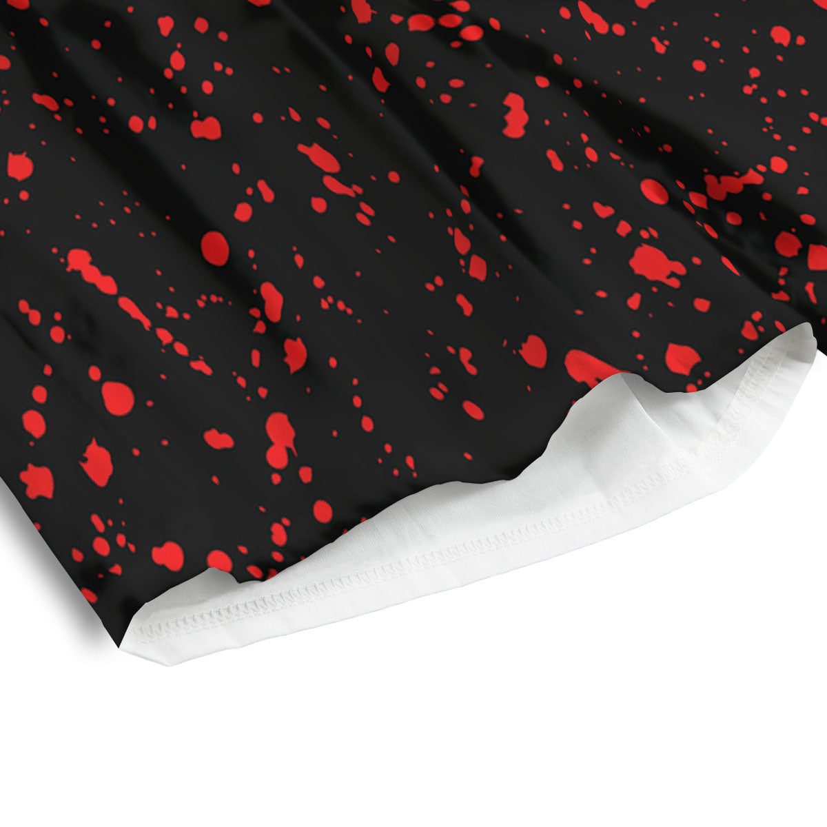 Blood Red Print Pattern Men's Athletic Shorts