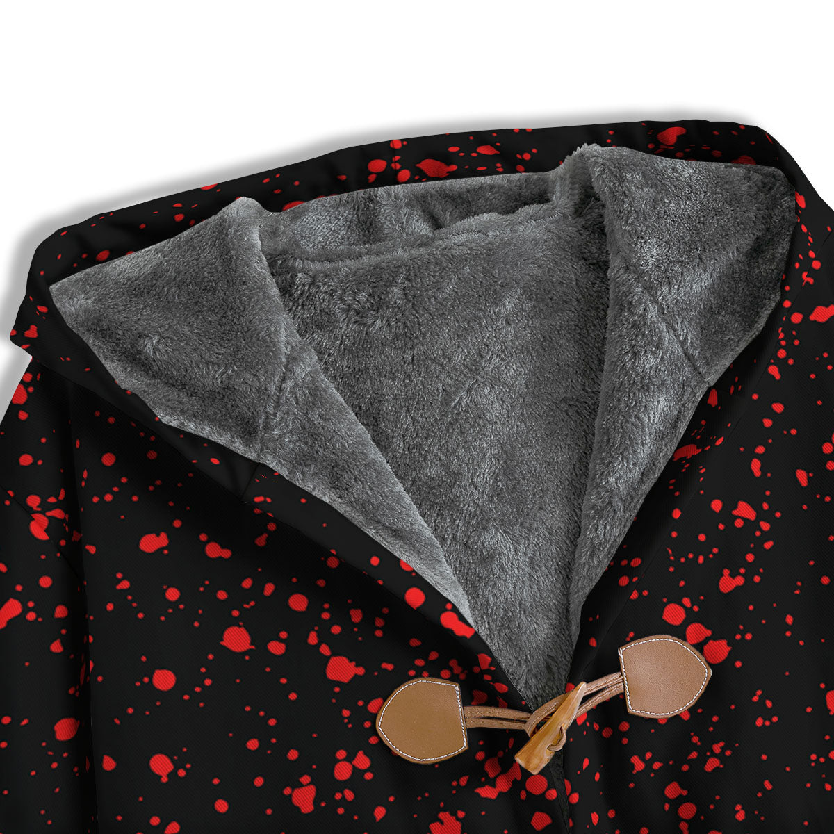 Blood Red Print Pattern Men's Windbreaker Jacket-grizzshop
